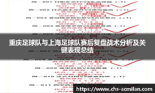 重庆足球队与上海足球队赛后复盘战术分析及关键表现总结